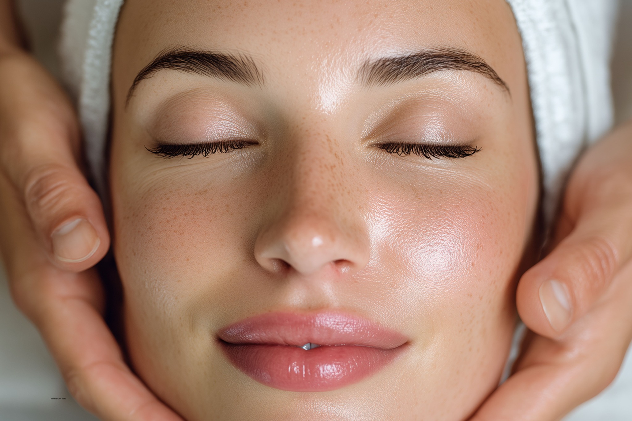 Relaxing facial service